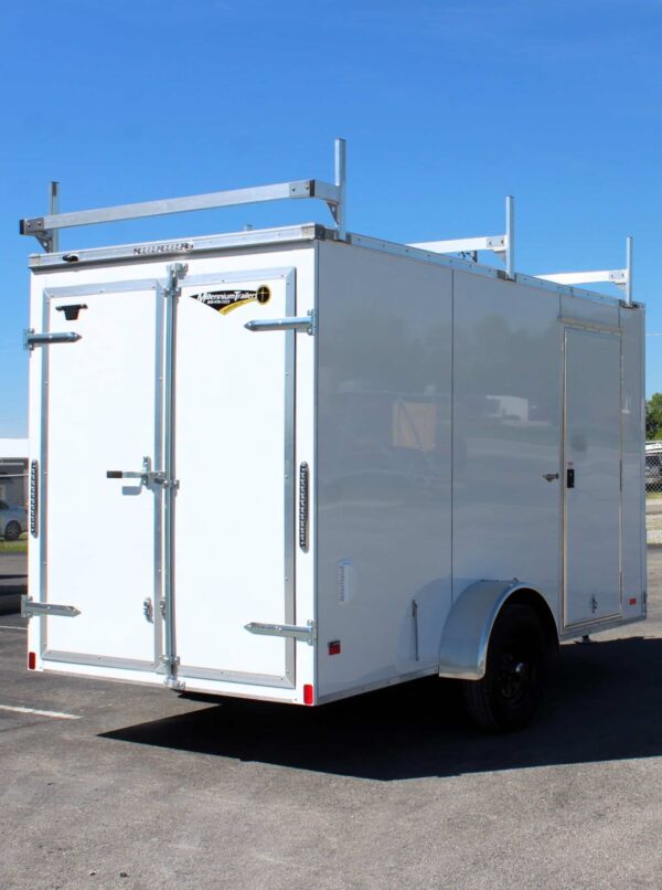 Enclosed Cargo Trailers For Sale 2025 6′ X 12′ Double Rear Doors V-Nose #8960 - Image 6