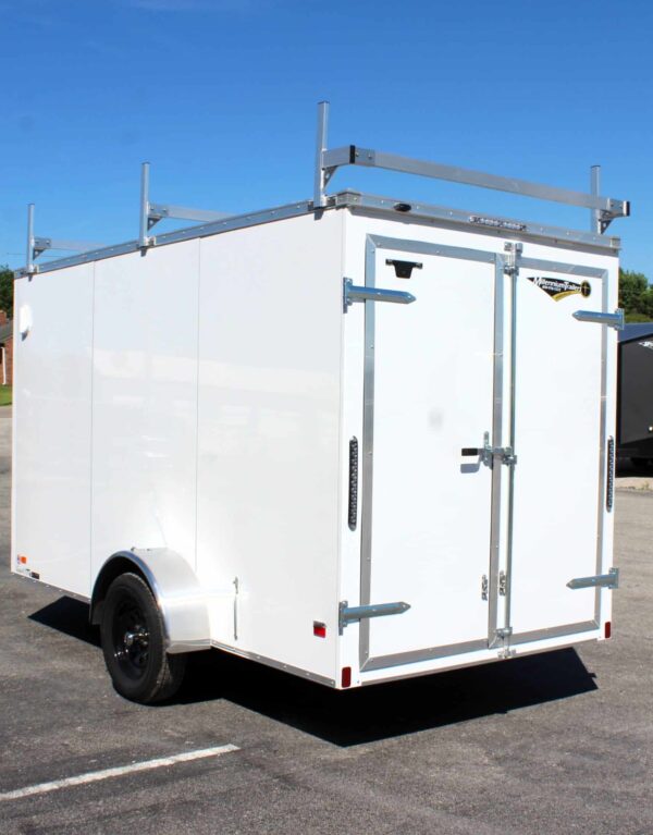Enclosed Cargo Trailers For Sale 2025 6′ X 12′ Double Rear Doors V-Nose #8960 - Image 7