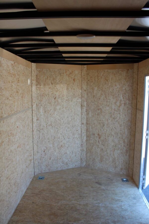 Enclosed Cargo Trailers For Sale 2025 6′ X 12′ Double Rear Doors V-Nose #8960 - Image 3