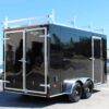 Enclosed Cargo Trailers For Sale 2025 7′ X 14′ Ladder Racks & PolyCor Exterior #8958 - Image 6