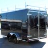 Enclosed Cargo Trailers For Sale 2025 7′ X 14′ Ladder Racks & PolyCor Exterior #8958 - Image 7