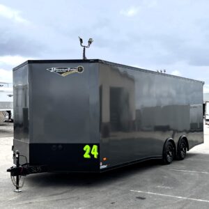 Enclosed Car Hauler 2025 24′ Blaze w/Finished Interior/Aluminum Wheels & Rear Wing #8635