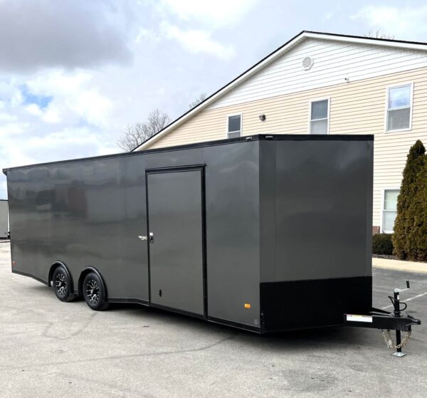 Enclosed Car Hauler 2025 24′ Blaze w/Finished Interior/Aluminum Wheels & Rear Wing #8635 - Image 5