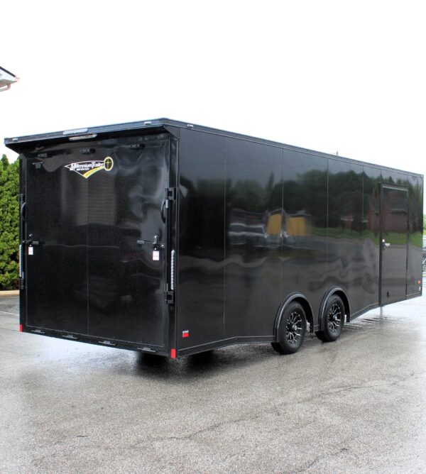 Enclosed Car Hauler 2025 24′ Blaze w/Finished Interior/Aluminum Wheels & Rear Wing #8506 - Image 6