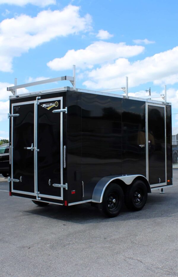 Enclosed Cargo Trailers For Sale 2025 6′ X 12′ Ladder Racks Slant V-Nose #8959 - Image 6