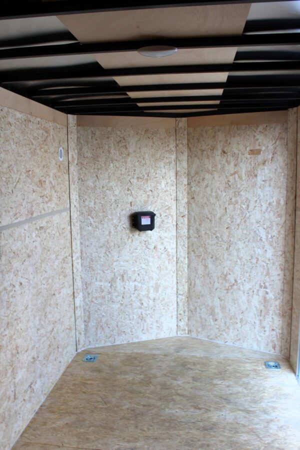 Enclosed Cargo Trailers For Sale 2025 6′ X 12′ Ladder Racks Slant V-Nose #8959 - Image 3