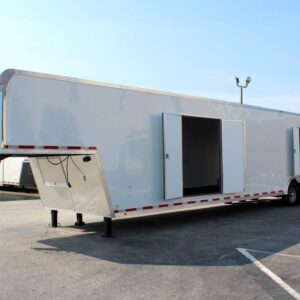 Enclosed Gooseneck Trailer For Sale 48′ 2025 E-Z Loading Car Transporter Trailer #0142