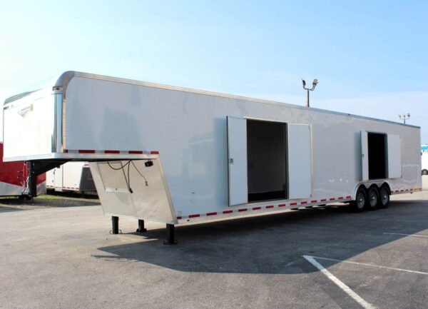 Enclosed Gooseneck Trailer For Sale 48′ 2025 E-Z Loading Car Transporter Trailer #0142