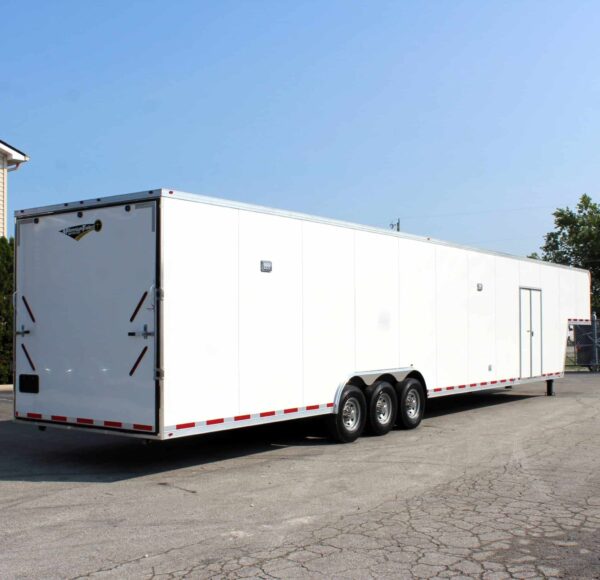 Enclosed Gooseneck Trailer For Sale 48′ 2025 E-Z Loading Car Transporter Trailer #0142 - Image 7
