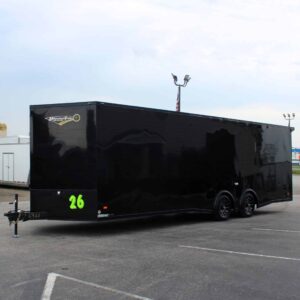 Enclosed Car Hauler 2025 26′ Blaze Finished 7′ Interior & Rear Wing #9138