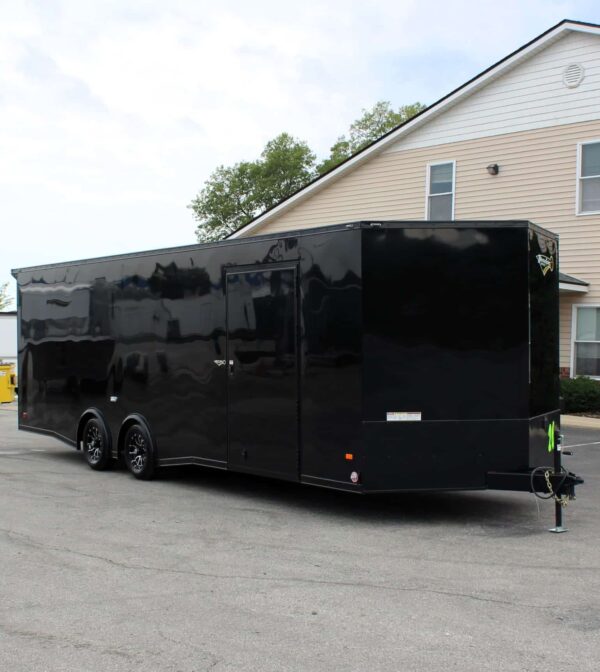 Enclosed Car Hauler 2025 26′ Blaze Finished 7′ Interior & Rear Wing #9138 - Image 5