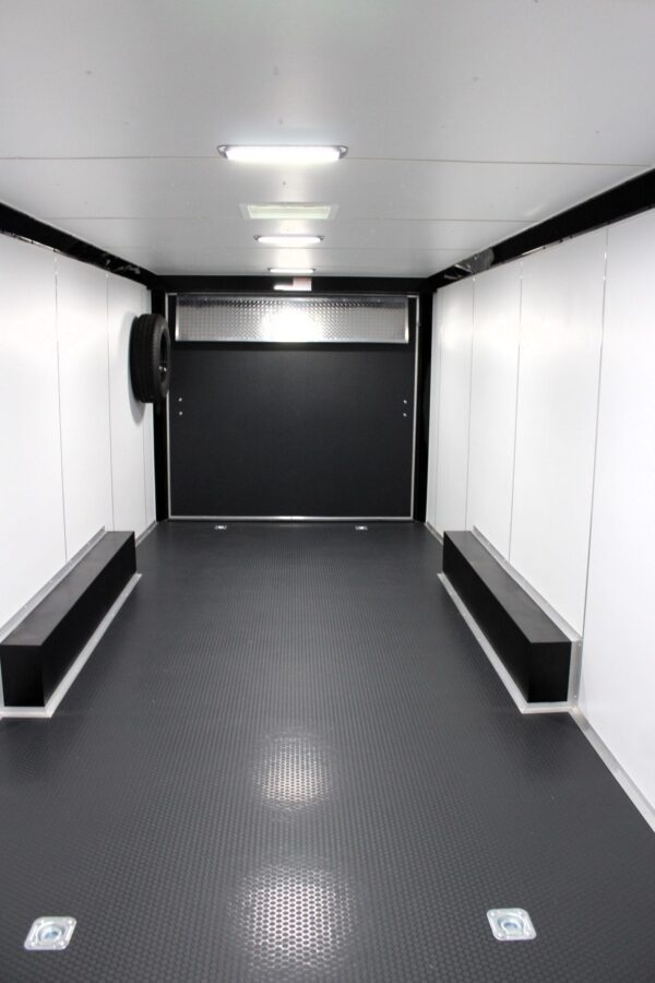 Enclosed Car Hauler 2025 26′ Blaze Finished 7′ Interior & Rear Wing #9138 - Image 4