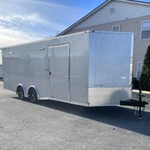 Enclosed Car Hauler 2025 22′ Blaze w/Finished Interior/ Aluminum Wheels & Rear Wing #7740