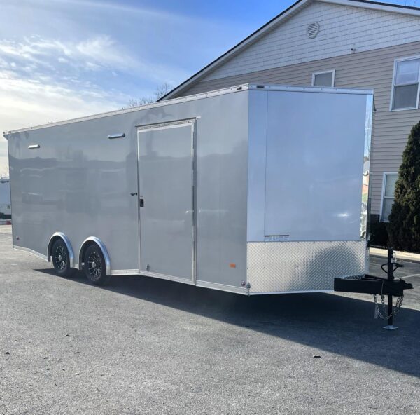 Enclosed Car Hauler 2025 22′ Blaze w/Finished Interior/ Aluminum Wheels & Rear Wing #7740