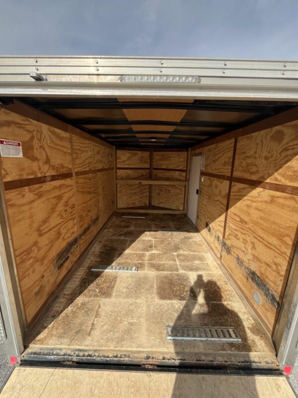 Used Enclosed Cargo Trailer 2018 7′ X 12′ United w/E-Track Installed #0092 - Image 3