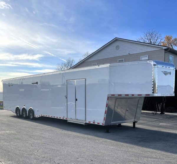 Enclosed Gooseneck Trailer For Sale 2025 48′ Haulmark Edge Car Hauler LOADED #8726