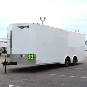 Enclosed Car Hauler 2025 22′ Blaze w/Finished Interior/Aluminum Wheels & Rear Wing #8491