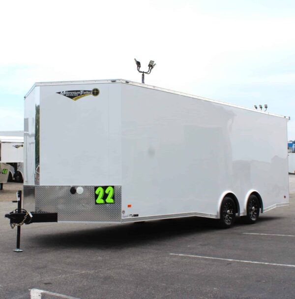 Enclosed Car Hauler 2025 22′ Blaze w/Finished Interior/Aluminum Wheels & Rear Wing #8491
