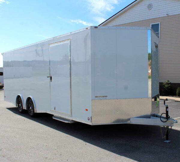 Enclosed Car Hauler 2025 24′ Aluminum Blaze w/Aluminum Wheels/Rear Wing & Finished Interior #9500 - Image 5