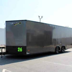 Enclosed Car Hauler 2025 26′ Blaze Finished 7ft Interior & Rear Wing #8507