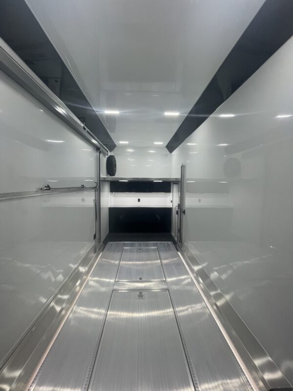 Enclosed ATC Car Trailer 2025 24′ Aluminum Stacker ROM 800 #4238 - Image 3