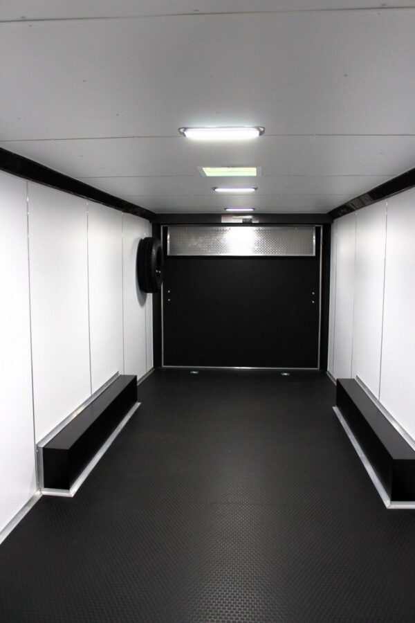 Enclosed Car Hauler 2025 26′ Blaze Finished 7ft Interior & Rear Wing #8507 - Image 4