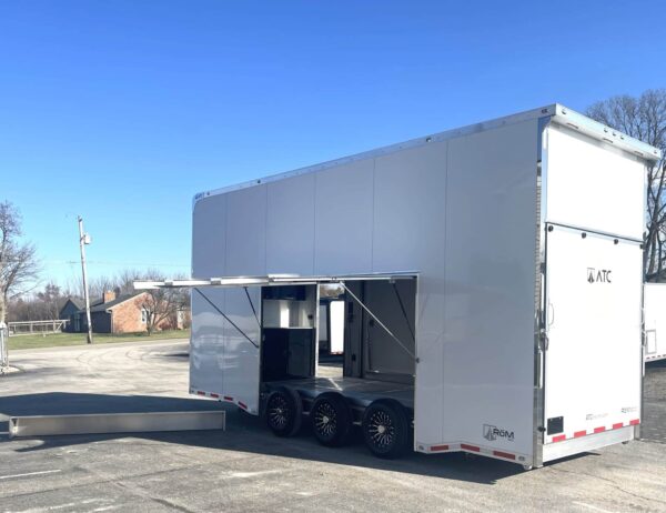 Enclosed ATC Car Trailer 2025 24′ Aluminum Stacker ROM 800 #4238
