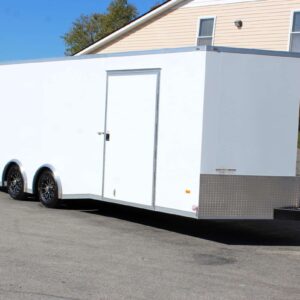 Enclosed Car Hauler 2025 24′ Blaze w/Aluminum Wheels/Rear Wing & Finished Interior #7515