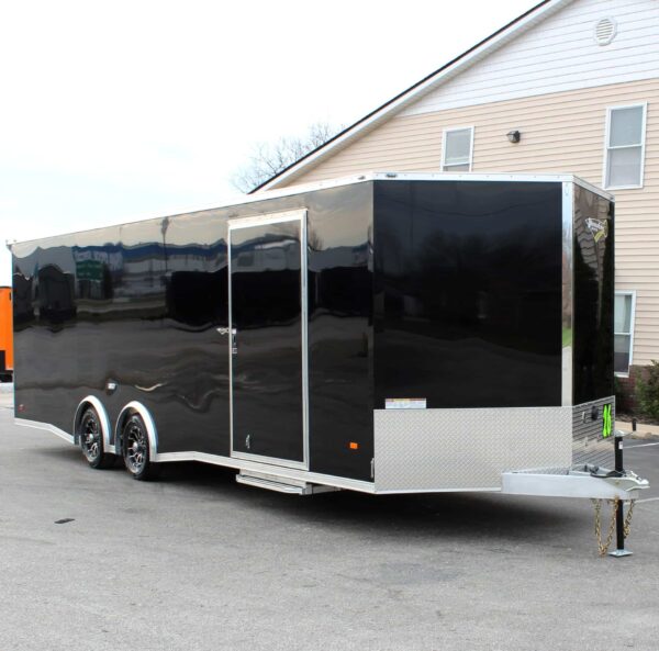 Enclosed Car Hauler 2025 26′ Aluminum Blaze Finished 7′ Interior & Rear Wing #8571 - Image 5