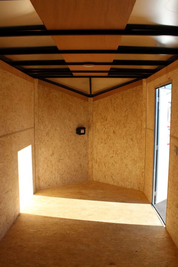 Enclosed Cargo Trailer 2025 7′ X 16′ Hero w/7′ Interior, Alum Wheels & Ramp Door #7971 - Image 3