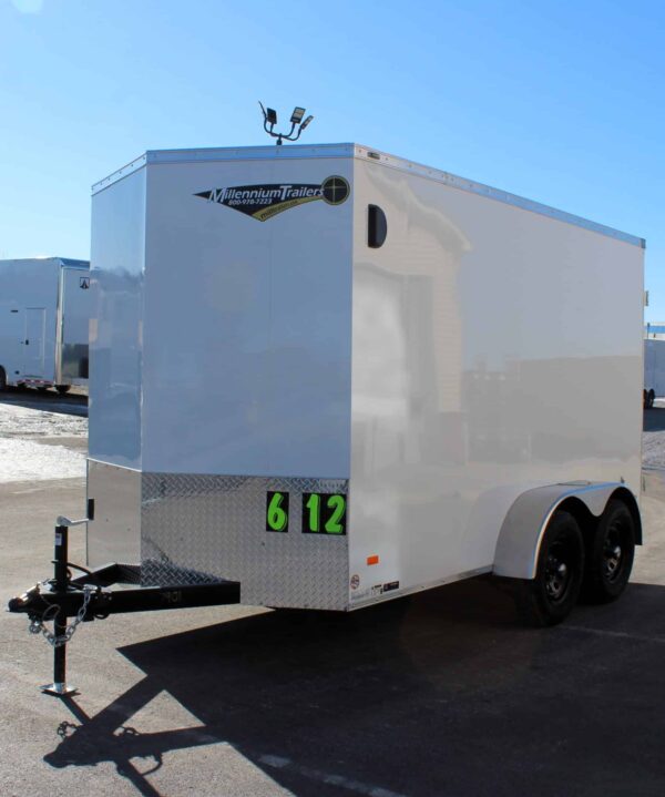 Enclosed Cargo Trailer 2025 6′ X 12′ Scout w/Installed D-Rings & Double Rear Doors #7901