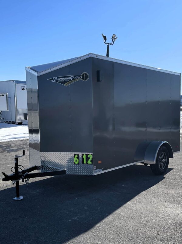 Enclosed Cargo Trailer 2025 6ft. X 12ft. Hero w/Aluminum Wheels & Ramp Door #7886 - Image 5
