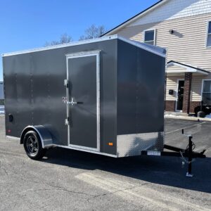 Enclosed Cargo Trailer 2025 6ft. X 12ft. Hero w/Aluminum Wheels & Ramp Door #7886