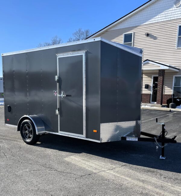 Enclosed Cargo Trailer 2025 6ft. X 12ft. Hero w/Aluminum Wheels & Ramp Door #7886