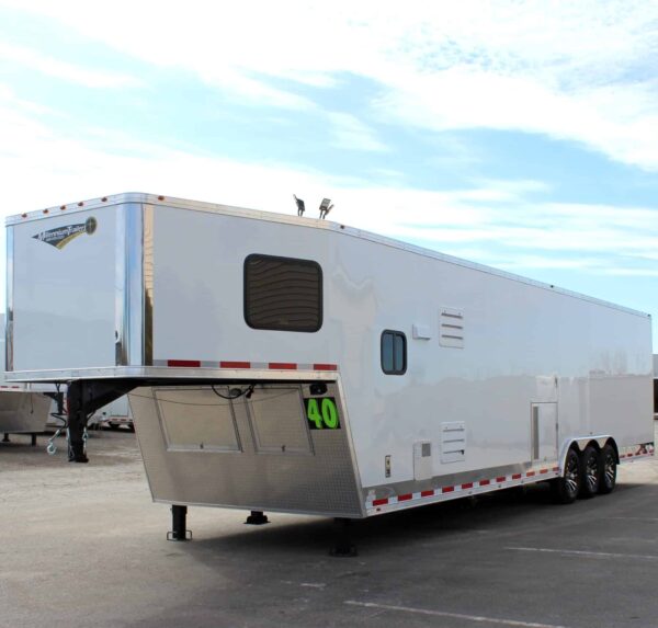 Enclosed Trailer with Living Quarters 2025 40′ 20′ LQ/Large Bath, Tapered Nose #0164 - Image 10
