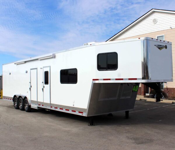 Enclosed Trailer with Living Quarters 2025 40′ 20′ LQ/Large Bath, Tapered Nose #0164 - Image 9