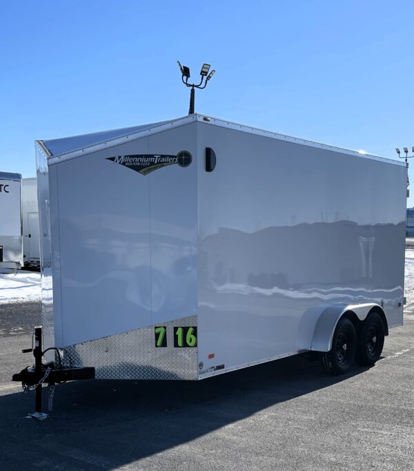 Enclosed Cargo Trailers 2025 7′ X 16′ Scout w/Double Doors #8011