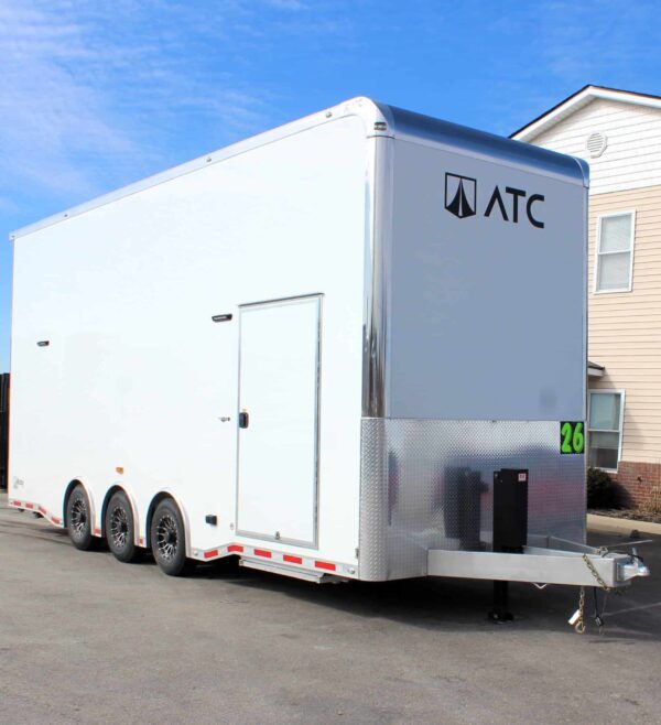 Enclosed ATC Car Trailer 2025 26′ Aluminum Stacker ROM 800 #4392 - Image 8