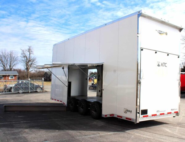 Enclosed ATC Car Trailer 2025 26′ Aluminum Stacker ROM 800 #4392