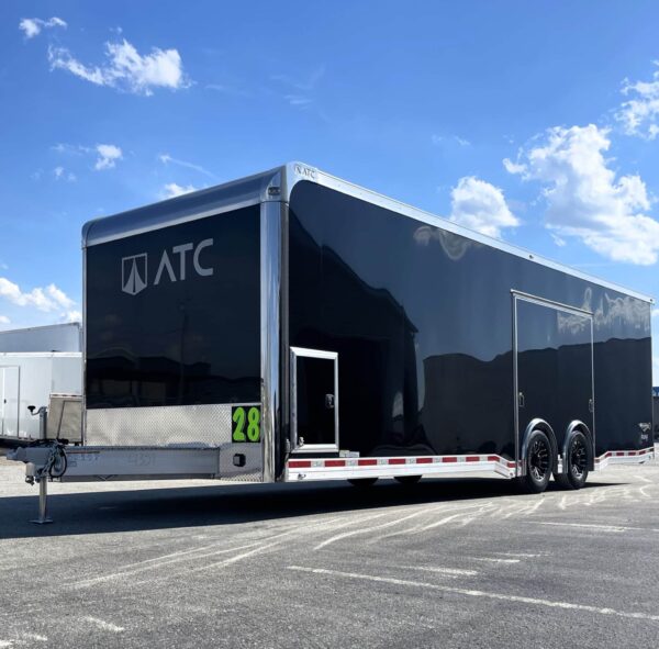 Enclosed ATC Car Trailer 2025 28′ Aluminum ROM 550 Large Escape Door & LifeTrac #4351 - Image 7