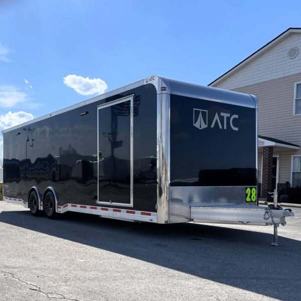 Enclosed ATC Car Trailer 2025 28′ Aluminum ROM 550 Large Escape Door & LifeTrac #4351 - Image 6