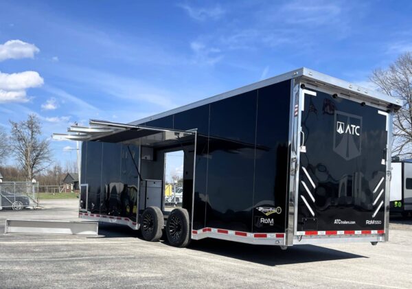 Enclosed ATC Car Trailer 2025 28′ Aluminum ROM 550 Large Escape Door & LifeTrac #4351