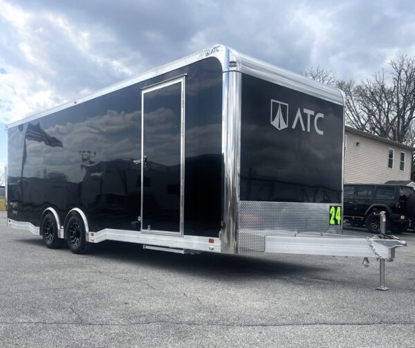 Enclosed ATC Car Trailer 2025 24′ Aluminum ROM 550 Large Escape Door & LifeTrac #4405 - Image 4