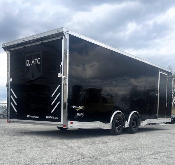 Enclosed ATC Car Trailer 2025 24′ Aluminum ROM 550 Large Escape Door & LifeTrac #4405 - Image 6