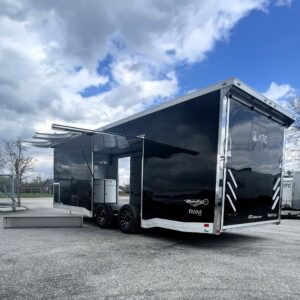 Enclosed ATC Car Trailer 2025 24′ Aluminum ROM 550 Large Escape Door & LifeTrac #4405