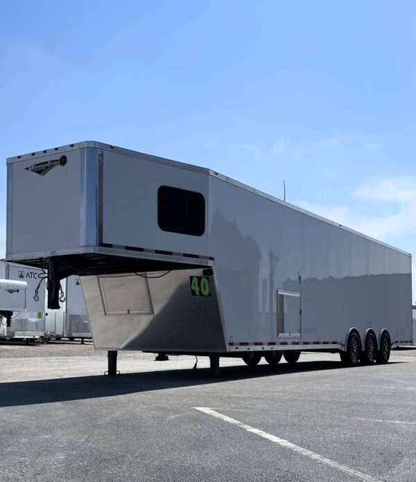 Enclosed Race Car Trailer With Mini Living Quarters 2024 40′ Millennium Gooseneck #0085 - Image 9