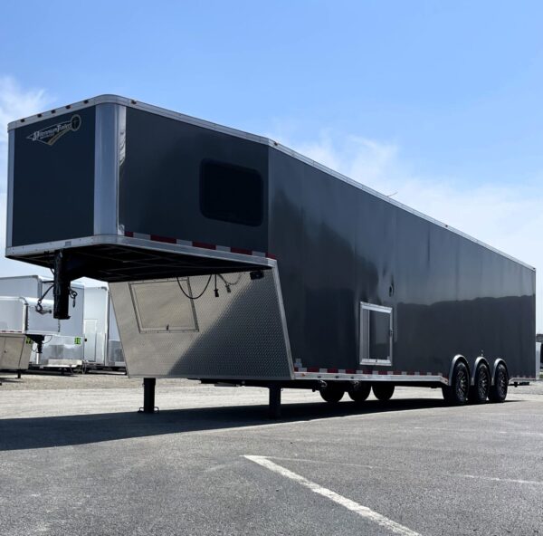 Enclosed Race Car Trailer With Mini Living Quarters 2024 40′ Millennium Gooseneck #0066 - Image 9