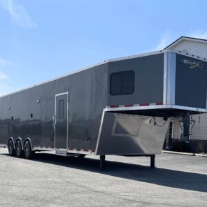 Enclosed Race Car Trailer With Mini Living Quarters 2024 40′ Millennium Gooseneck #0066