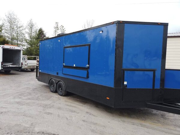 8.5 x 20' Cobalt Blue Food Vending Concession Food Trailer