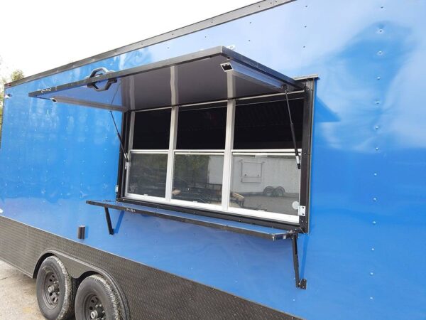 8.5 x 20' Cobalt Blue Food Vending Concession Food Trailer - Image 6